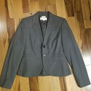🌟Calvin Klein Gray Two Button Suit Jacket